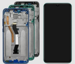 Экран (модуль) в раме Xiaomi Redmi Note 8 Pro (зеленый)