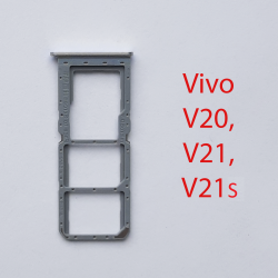 Cим-лоток (Sim-слот) Vivo v20, v21, v21s черный