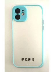 Чехол бампер для Apple iPhone 12 голубой