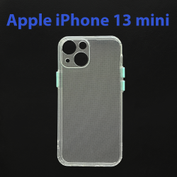 Чехол бампер для Apple iPhone 13 mini прозрачно-мятный