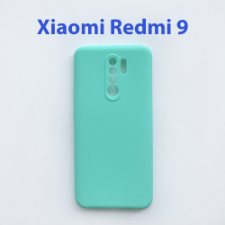 Чехол бампер для Xiaomi Redmi 9 бирюзовый