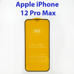 Защитное стекло Apple iPhone 12 Pro Max 5D черный