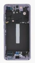 Экран (модуль) в раме ОРИГИНАЛ Samsung Galaxy S21 FE 5G (G990) фиолетовый