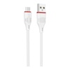 USB кабель Borofone BX17 Micro для зарядки и синхронизации (белый) 1 метра- фото