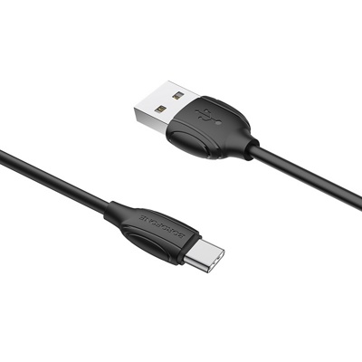 USB кабель Borofone BX19 Type-C для зарядки и синхронизации (белый) 1 метра - фото