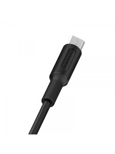 USB кабель Borofone BX1 Type-C для зарядки и синхронизации (черный) 1 метра - фото2