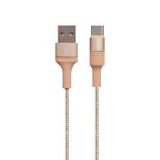USB кабель Borofone BX21 Micro для зарядки и синхронизации (золотой) 1 метра - фото
