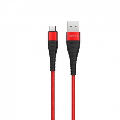 USB кабель Borofone BX32 Type-C для зарядки и синхронизации (красный) 1 метра - фото