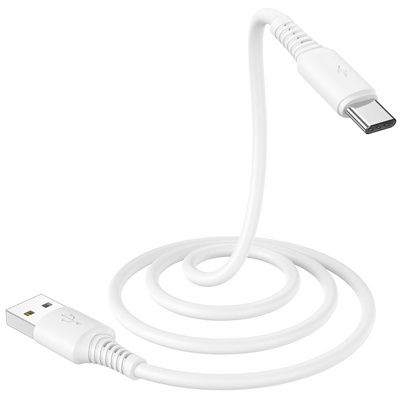 USB кабель Borofone BX47 micro для зарядки и синхронизации (белый) 1 метра - фото