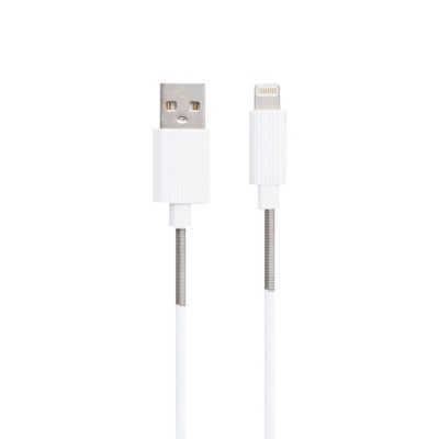 USB кабель Borofone Bx14 Lightning для зарядки и синхронизации (белый) 1 метра - фото