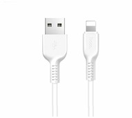 USB кабель Borofone Bx16 Lightning для зарядки и синхронизации (белый) 1 метра - фото