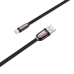 USB кабель Hoco U74 Type-C для зарядки и синхронизации (черный) 1,2 метра - фото