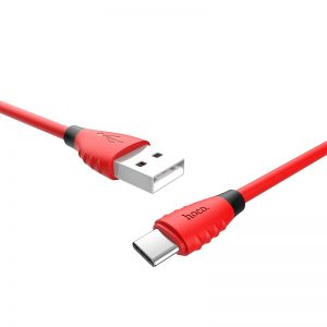 USB кабель Hoco X27 Type-C для зарядки и синхронизации (красный) 1,2 метра - фото