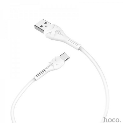 USB кабель Hoco X33 Type-C для зарядки и синхронизации (белый) 1 метра - фото