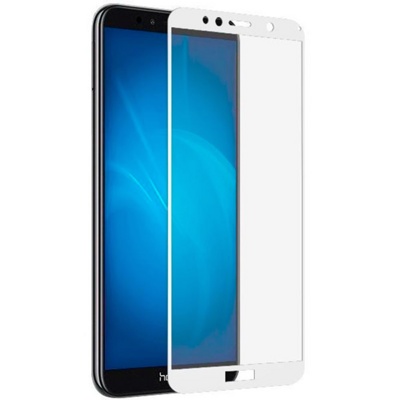 Защитное стекло Huawei Honor 7A pro, Huawei y6 prime 2018 (AUM-L29, ATU-L31) 5D белый - фото